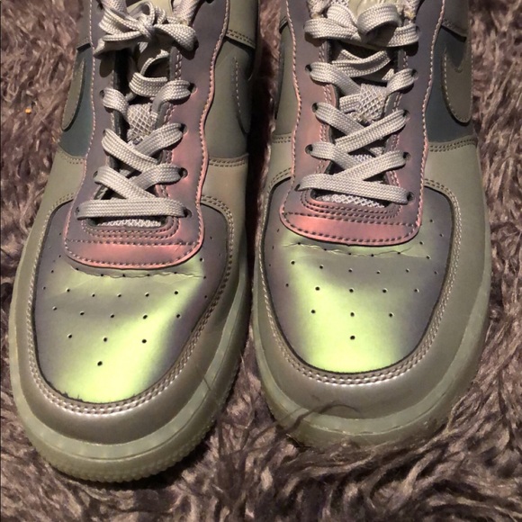 nike holographic air force ones